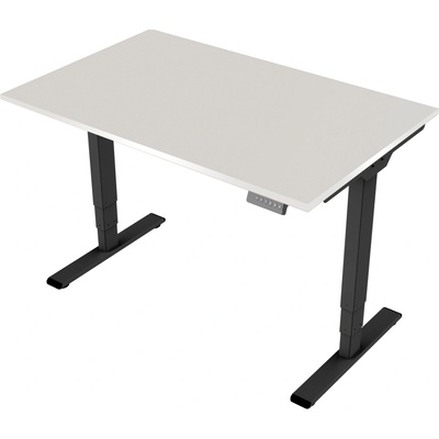 Delso Výškovo nastaviteľný stôl MIDJUSTER 60 x 120 cm svetlosivá / čierna