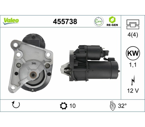 Startér VALEO 455738