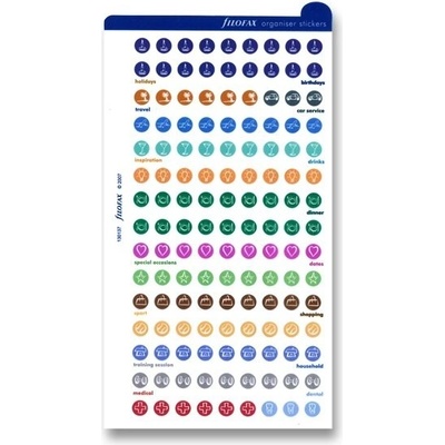Filofax Organizačné štítky náplň osobných diárov