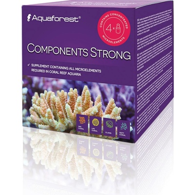 Aquaforest Components strong sada A, B, C, K 4x75 ml