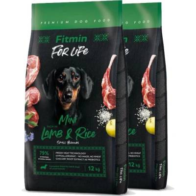 Fitmin FOR LIFE Мини Агне и Ориз 2 x 12 кг