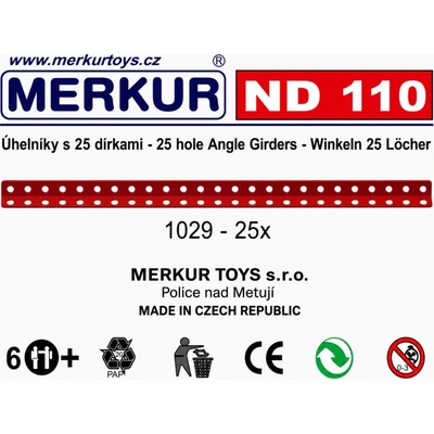 Merkur ND 110 uholníky 25 dier