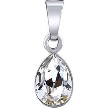 SILVEGO Strieborný prívesok Drop v tvare kvapky Swarovski Crystals číry VSW4320P10W