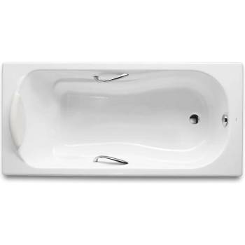 Roca Правоъгълна чугунена вана Haiti с противоплъзгаща повърхност и дръжки (A233070001)