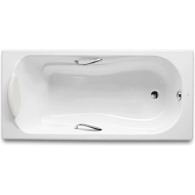 Roca Правоъгълна чугунена вана Haiti с противоплъзгаща повърхност и дръжки (A233070001)