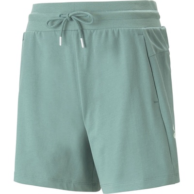 Puma dámské kraťasy POWER COLORBLOCK SUMMER HIGH-WAIST 67406484 Zelená