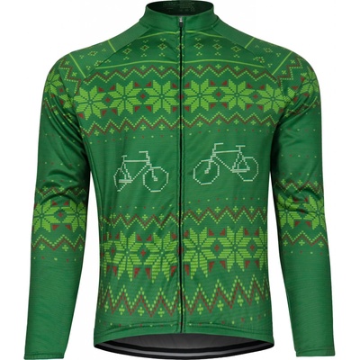 Kolor unisex s dlouhým rukávem WINTER zelený