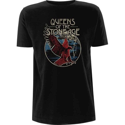 Queens Of The Stone Age Eagle Black 2XL Риза (QOTSATS08MB05)