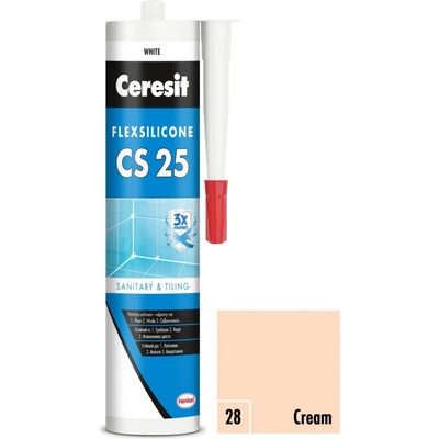 Ceresit CS 25 Sanitárny Silikón 280 g cream