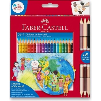 Faber-Castell Pastelky Colour Grip Children of the world 20 ks + 6 ks 2017