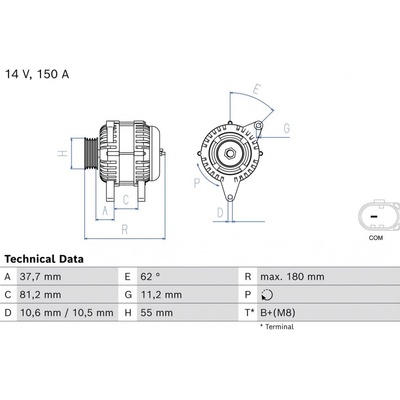 Generátor BOSCH 0 986 087 230