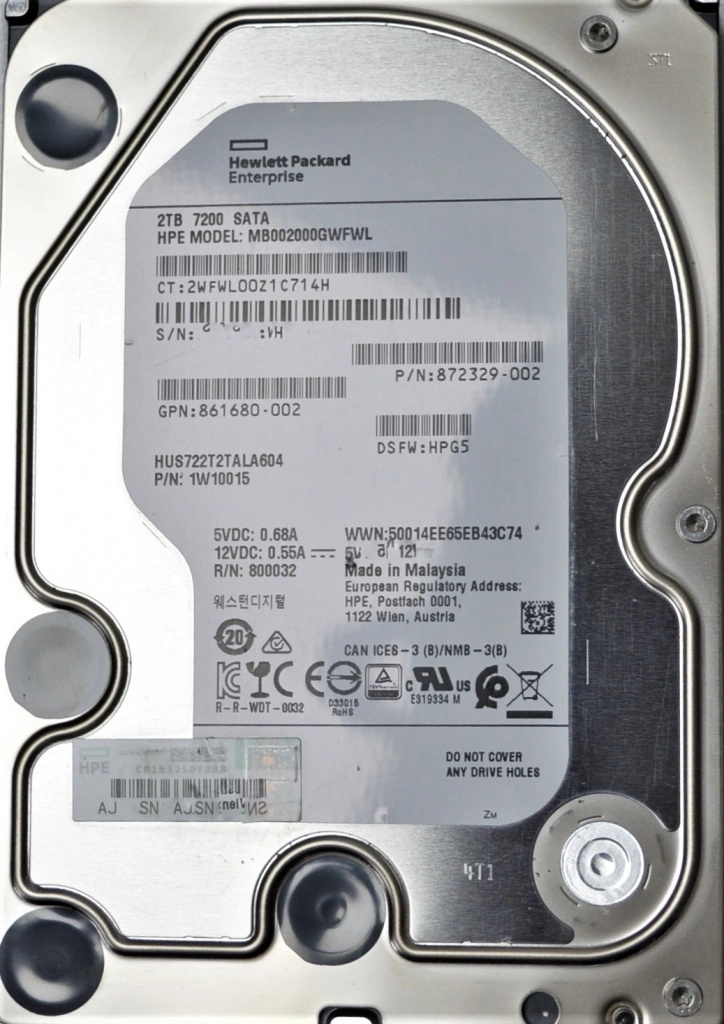 WD Ultrastar 2TB, 3.5