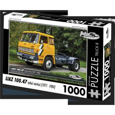 Retro cars - Puzzle TRUCK č. 8 Liaz 100.47 ťahač návesov (1977-1984) - 1 000 piese