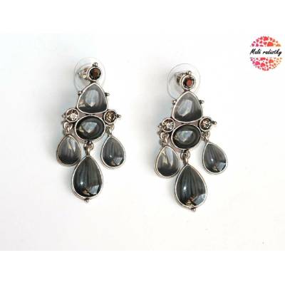 Fashion Jewerly Ethnic grey drops 118