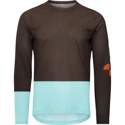 POC Мъжка фланелка с дълъг ръкав за колоездене POC Motion Air L/S Jersey Cycling jersey - Bronzite Brown / Lazurite Blue - размер XXL (056-3686-0616)