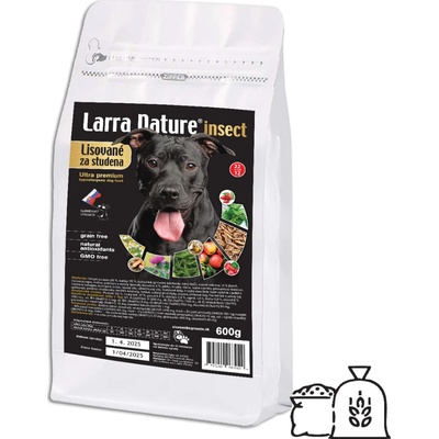 Larra Nature Insect Ultraprémium Hypoalergénne Lisované za studena 0,6 kg