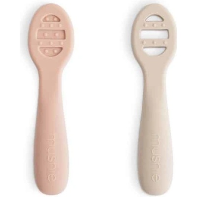 Mushie Prvé lyžičky na príkrmy blush shifting sand 2 ks
