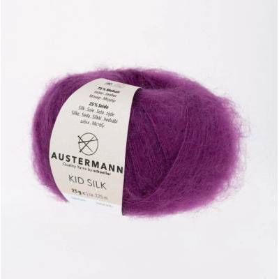 Pletací příze Austermann Kid Silk Barva: 17 BROMBEER