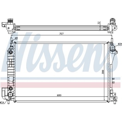 Chladič motoru NISSENS 63023A