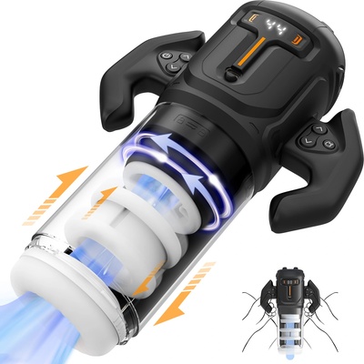 SuperLove Automatic Thrusting & Rotating Dual Sleeve Masturbator