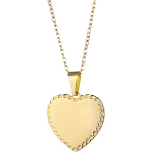 HARAHU Колие RU-34226 Heart - Златен KP34226