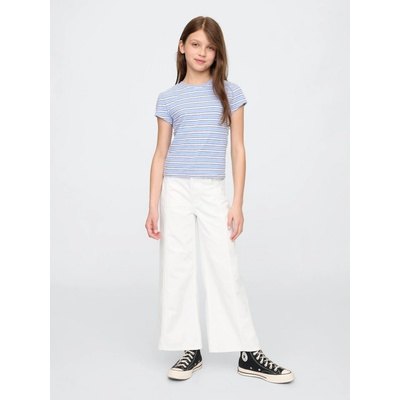 Detské džínsy High Rise Stride Wide Leg Béžová