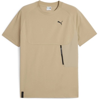 PUMA Тениска Puma Men's PUMATECH Pocket Regular Fit T-Shirt - Tan