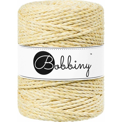 Bobbiny 3PLY Macramé Rope 5 mm 100 m Banana Shake Šňůra