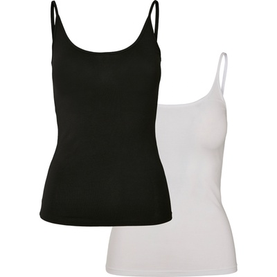 Urban Classics 2 Броя Дамски Потници Ladies Basic Top 2-Pack black + white XXLUB-TB3624-02681 - Камуфлаж, размер XL