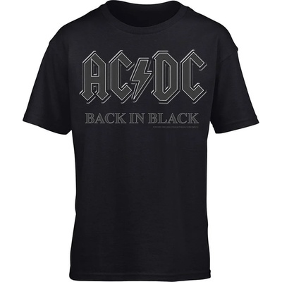 AC/DC Back In Black Black S Риза (ACTS05001S)