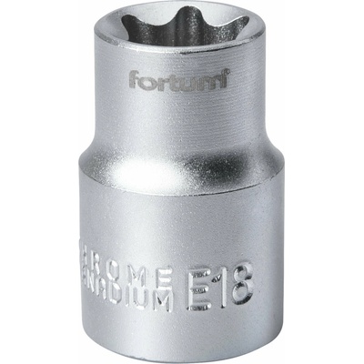 Kľúč nástrčný TORX, E18, 1/2”, FORTUM