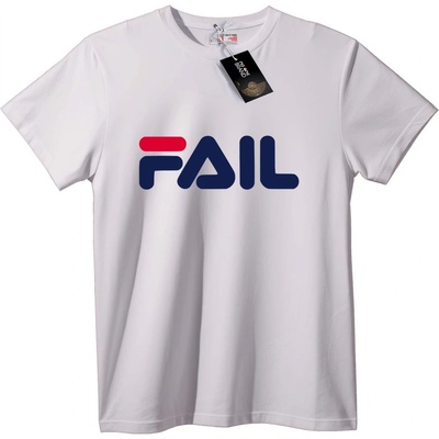 NOONEBRAND Тениска Неуспех - Пародия на Fila - 5XL, Black