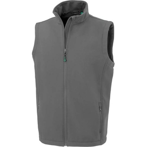 Result R 902M ЗА ПЕЧАТ / Мъжка двуслойна софтшел жилетка - Workguard сив XXL (30902Mr7905)