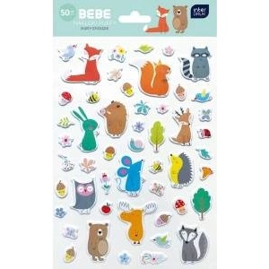 Interdruk Puffy stickers 50pcs BB Kids mix price per 1pc