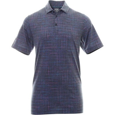 Callaway Pánska polokošeľa Golf SS SUNWORN TEXTURE PLAID PRINT modrá
