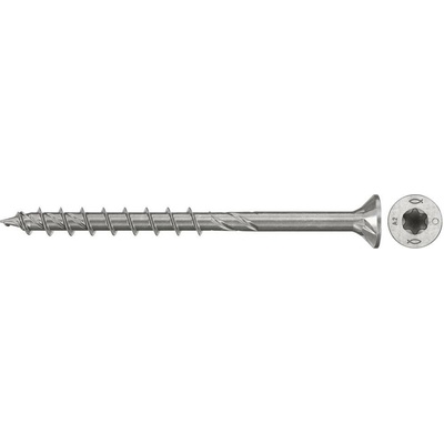 Fischer 577084 skrutky do drevotriesky 6 mm 60 mm TX Nerezová oceľ 100 ks
