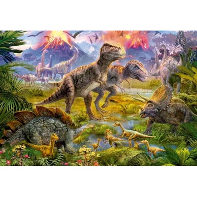 Educa - Puzzle Jan Patrik Krasny: Dinosaur Meeting - 500 piese