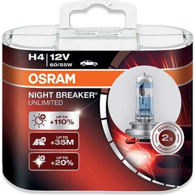 Osram Night Breaker H4 P43t 12V 55W