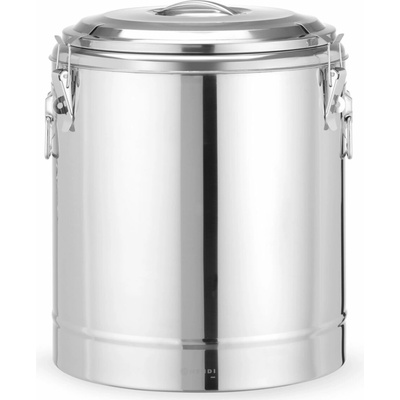 Termoska na prepravu potravín, HENDI, Kitchen Line, 36L, Strieborná, ⌀400x(H)500mm