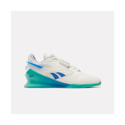 Reebok Pánské boty Legacy Lifter III Chalk/Unleashed Green/Kinetic Blue