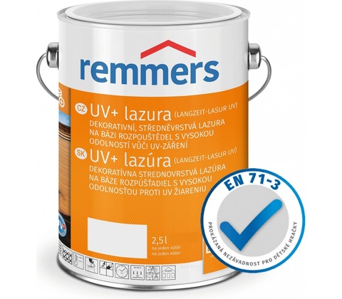 Remmers UV+ Lazura 2,5 l bezbarvá