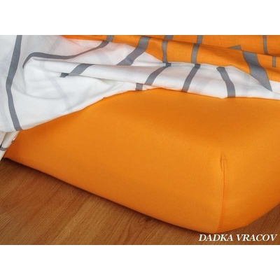 Dadka jersey prostěradlo pomerančové 70x140