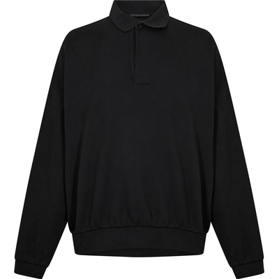 Fear of god essentials Блуза с яка FEAR OF GOD ESSENTIALS Men's Long Sleeve Polo Shirt - Jet Black