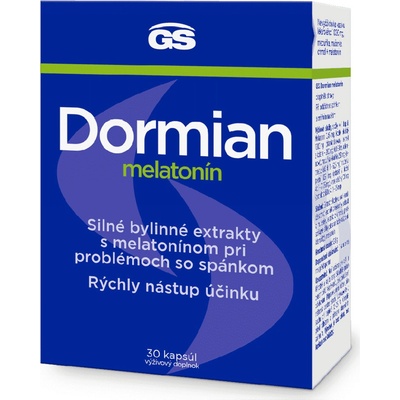 GS Dormian melatonín 30 kapsúl