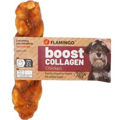 FLAMINGO Boost Collagen Braided Strip s kuřetem 12,5 cm 30 g