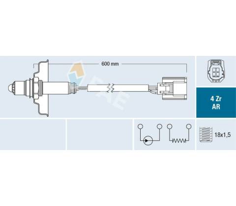 Lambda sonda FAE 75636