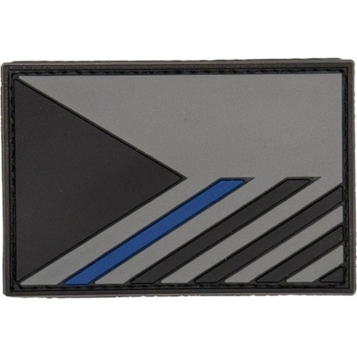 ANAREUS 3D PVC nášivka vlajka PČR střední 75 x 50 mm - BLUE LINE