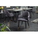 LuxD Laney šedý samet