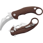 lionSTEEL Джобно ножче LIONSTEEL LE ONE 1 A ES / Karambit с алуминиева дръжка - кафяво (LION0222)