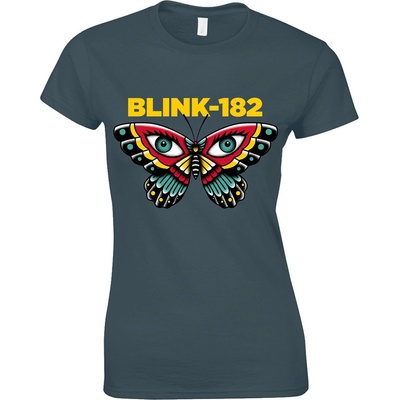 Blink 182 tričko Butterfly Modrá